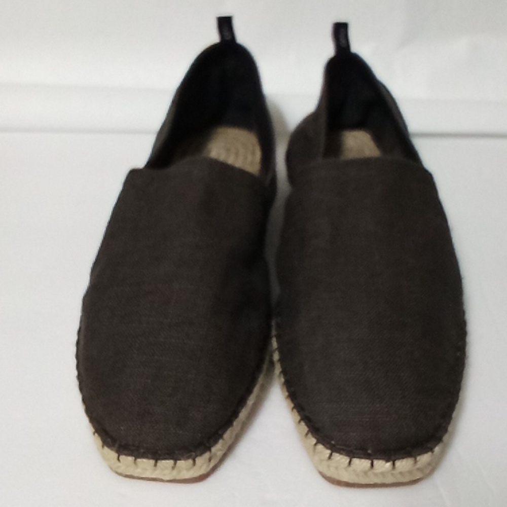 NWOT Onia Mens Dark Brown Espadrilles Linen/Cotten Blend Sz 10